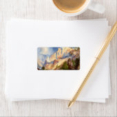 1903年イエローストーン峡谷の通過シャワー ラベル (インサイチュ)