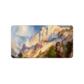 1903年イエローストーン峡谷の通過シャワー ラベル (正面)