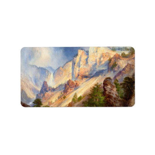 1903年イエローストーン峡谷の通過シャワー ラベル (正面)