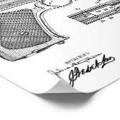 1903年ラピッド・ファイア・ガン特許芸術スケッチプリント ポスター (角)