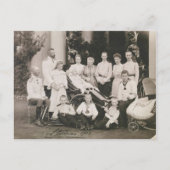 1903年ロマノフ家族グループの親戚Tsar Russia ポストカード (正面)