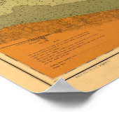 1903年歴史湖サンクレアMIチャート航海の ポスター (角)