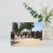 1903年頃のフランス初のツアーの開始カラー ポストカード (スタンド正面)