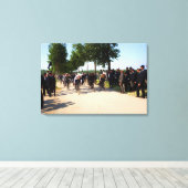 1903年頃のフランス初ツアーのスタート キャンバスプリント (インサイチュ (ウッドフロア))