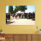 1903年頃のフランス初ツアーのスタート キャンバスプリント (インサイチュ (リビング))