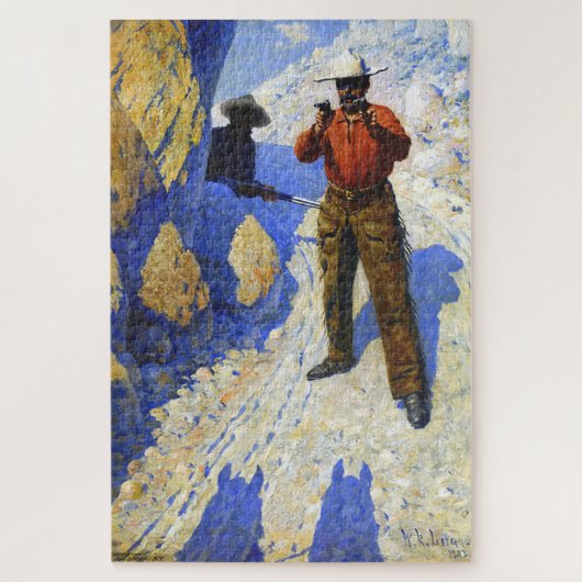 1903年 ウィリアム・R・リーバランス (The Hold Up (The Ambush)) ジグソーパズル (縦)