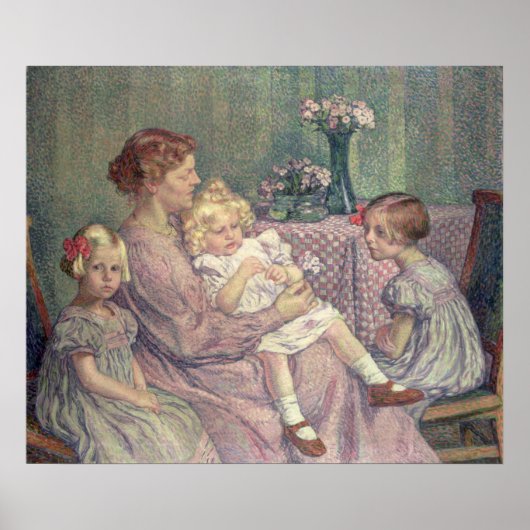 1903年、ベルデ夫人と彼女の子供たち ポスター (正面)