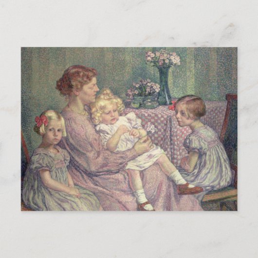 1903年、ベルデ夫人と彼女の子供たち ポストカード (正面)