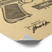 1903 Rapid Fire Gun Patent Art Drawing Print ポスター (角)