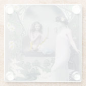 1904アールヌーボーバレンタイン ガラスコースター (裏面)