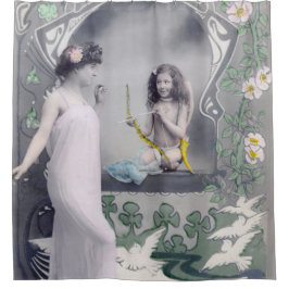 1904アールヌーボーバレンタイン シャワーカーテン