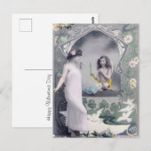 1904アールヌーボーバレンタイン ポストカード (正面/裏面)