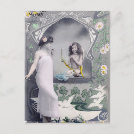 1904アールヌーボーバレンタイン ポストカード