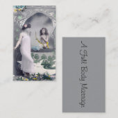 1904アールヌーボーバレンタイン 名刺 (正面/裏面)