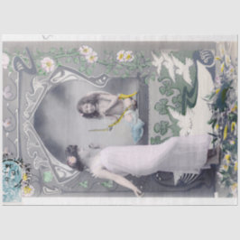 1904アールヌーボーバレンタイン 薄葉紙