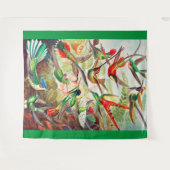 1904ハチドリプリント タペストリー (正面(横))