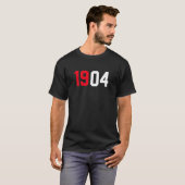 1904ベンフィカレッドホワイト Tシャツ (正面フル)