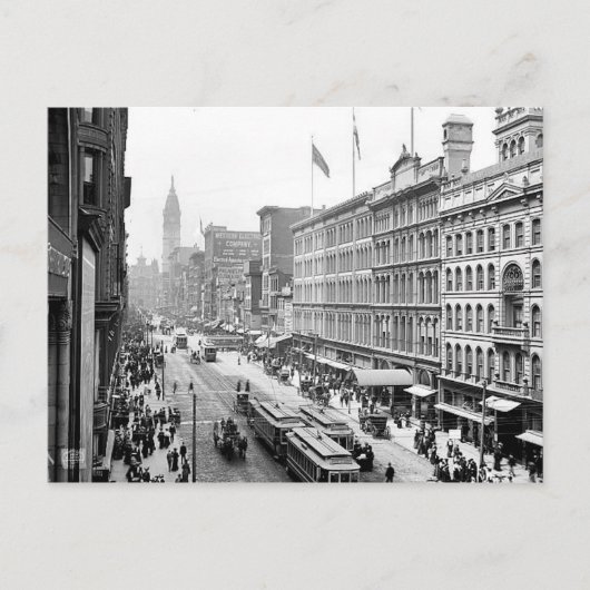 1904マーケットセントフィラデルフィアPa.ポストカード ポストカード (正面)