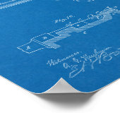 1904ルガーガンパテントアートスケッチプリント ポスター (角)