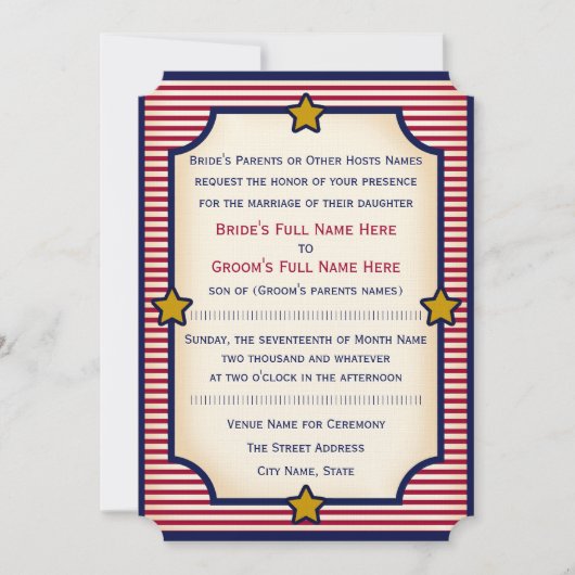 1904年いじめっ結婚た説教壇 招待状 (正面)