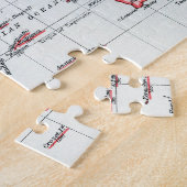 1904年にイギリスの所有物を示す世界地図 ジグソーパズル (側面)