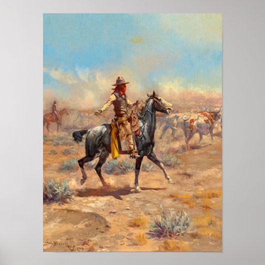 1904年にチャールズ・マリオン・ラッセルによってアルカリを通じて ポスター (正面)