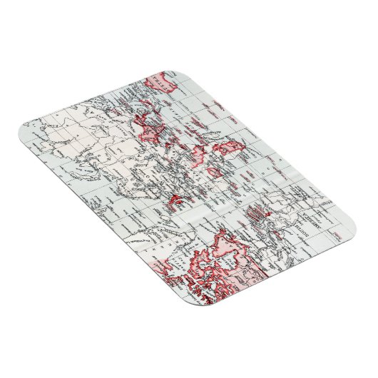 1904年のイギリス領を示す世界地図 マグネット (右側)