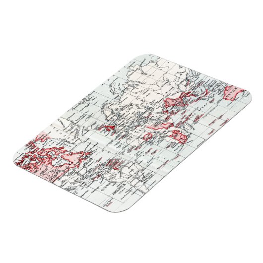 1904年のイギリス領を示す世界地図 マグネット (左側)