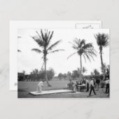 1904年のゴルフをするPalm Beach Fl。 郵便はがき ポストカード (正面/裏面)