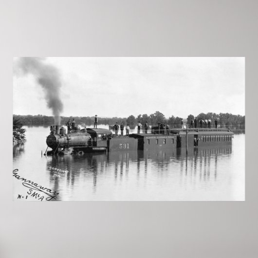 1904年の浸水列車 ポスター (正面)