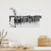 1904年の浸水列車 ポスター (キッチン)