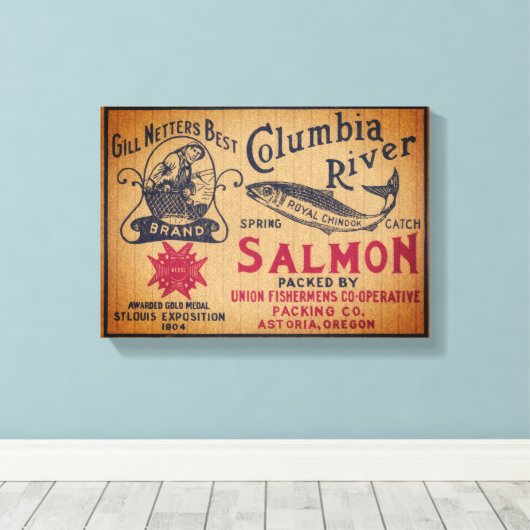 "1904年ギル・ネッターのベスト" キャンバスプリント (インサイチュ (ウッドフロア))