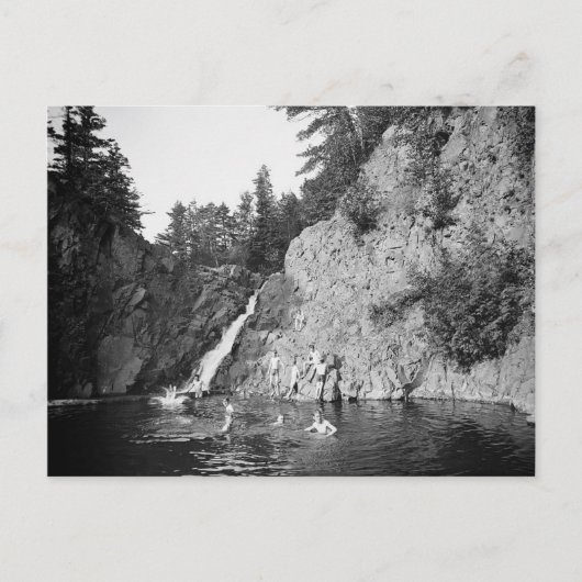 1904年レスター公園で水泳。ミネソタ・ダルース ポストカード (正面)