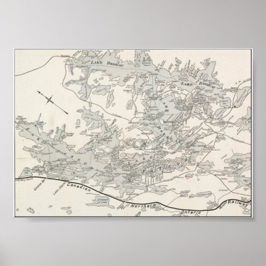 1904年地図ポスター ポスター (正面)