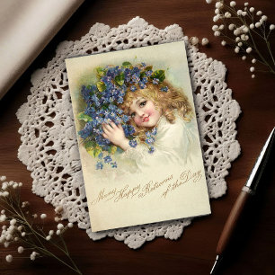 1904年少女バイオレットの誕生日 ポストカード