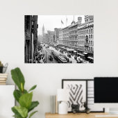 1904年市場セントフィラデルフィアPa.プリント ポスター (ホームオフィス)