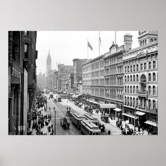 1904年市場セントフィラデルフィアPa.プリント ポスター (正面)