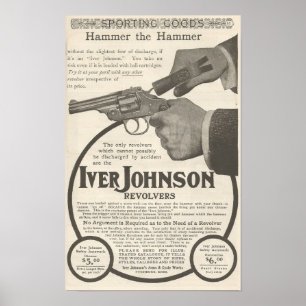 1904年Iver Johnson revolver広告 ポスター