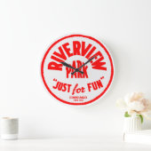 1904-1967年シカゴのリバービューアミューズメントパーク ラージ壁時計 (ホーム)