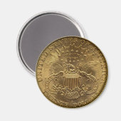 1904 Twenty Dollar Coin, back (tail)または$20 マグネット (正面/裏面)