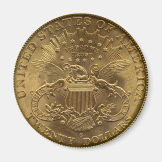 1904 Twenty Dollar Coin, back (tail)または$20 マグネット