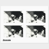 1905タフ小さな女の子 長方形シール (シート)