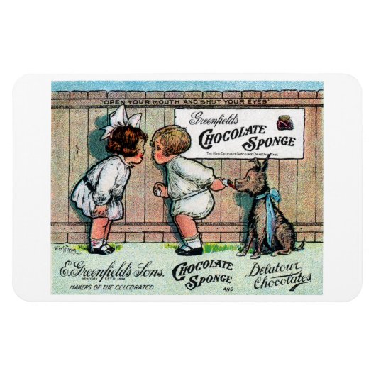 1905チョコレートキャンディアド マグネット (横)
