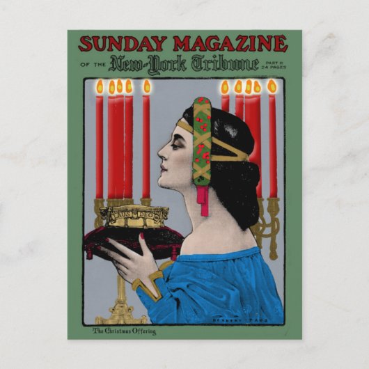 1905ニュー素晴らしヨーク・トリビューン・アート・カード シーズンポストカード (正面)