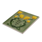 1905リチャーズアールヌーボーグリーンイエローレプロ タイル (側面)