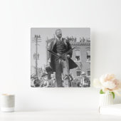 1905年のテディ・ルーズベ与えルト総裁スピーチ スクエア壁時計 (ホーム)