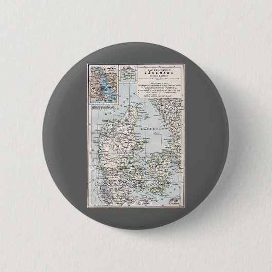 1905年のデンマーク古地図, デンマークを丹語で, 1905 缶バッジ (正面)