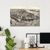 1905年のニューヨークの素晴らしい景色 ポスター (ホームオフィス)