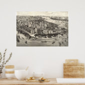 1905年のニューヨークの素晴らしい景色 ポスター (キッチン)