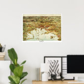 1905年のボストンとその周辺都市の地図 ポスター (ホームオフィス)